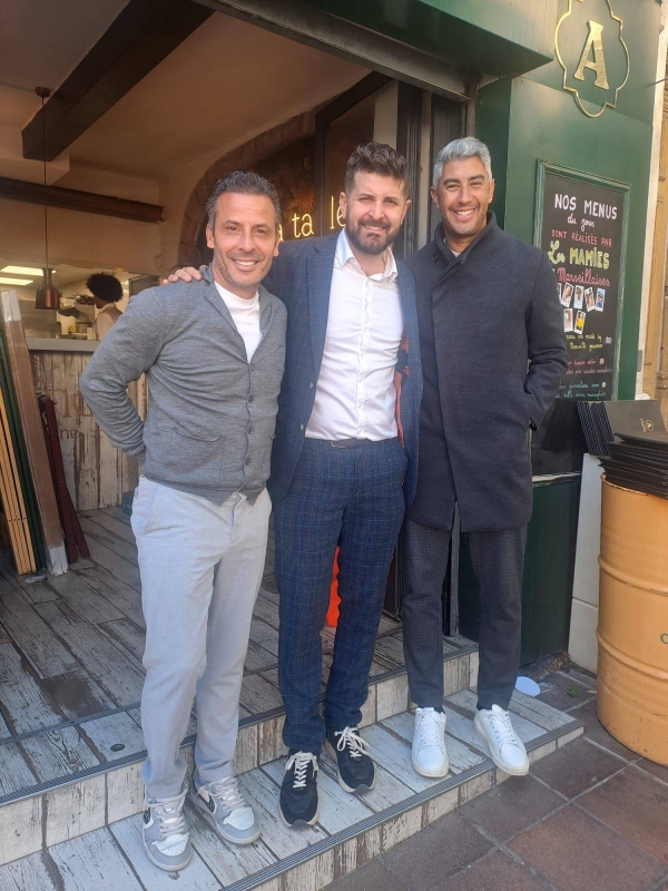 mail Bouabdellah et Ludovic Giuly - La Table D'Augustine - restaurant Marseille - Meilleur Restaurant quartier du Panier Marseille