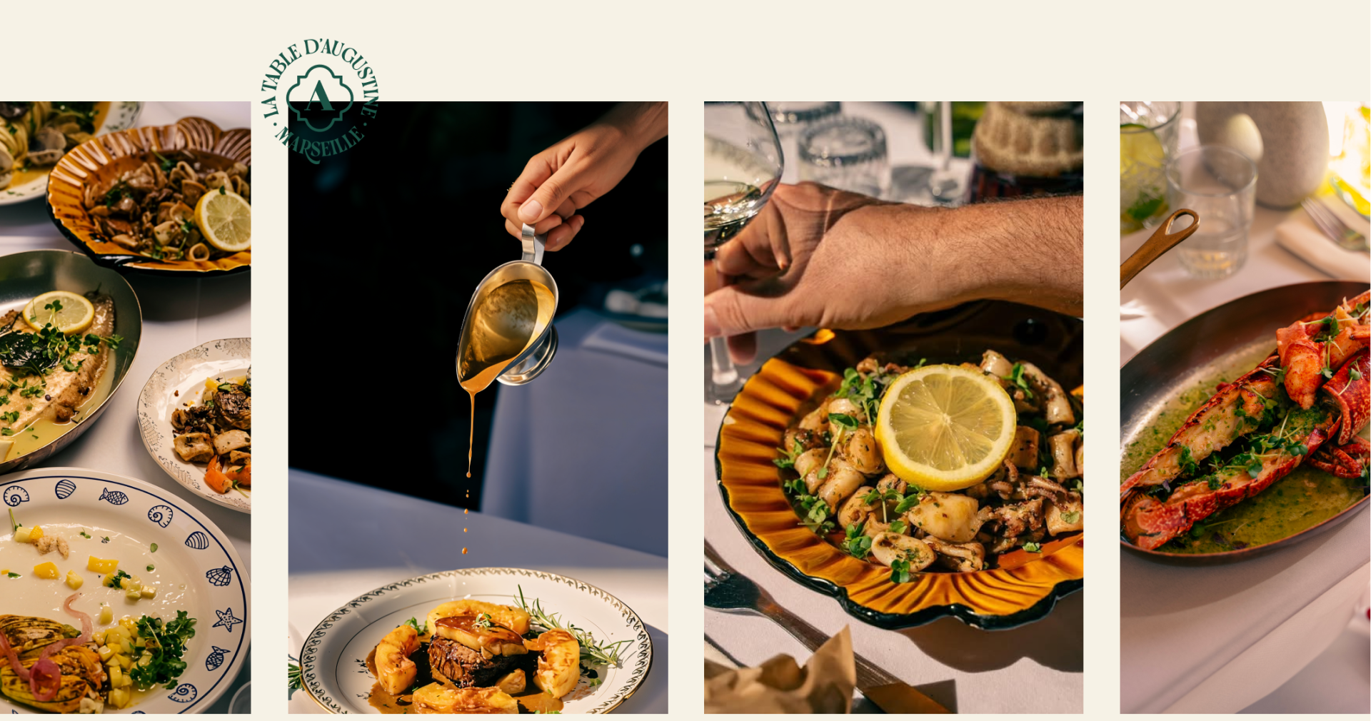 Carte - Meilleur Restaurant quartier du Panier Marseille - La Table D'Augustine - restaurant Marseille - Restaurant sympa Marseille